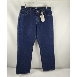 Cabela’s Jeans Womens 12 Short Blue Denim Polka Dot Fleece Lined NWT